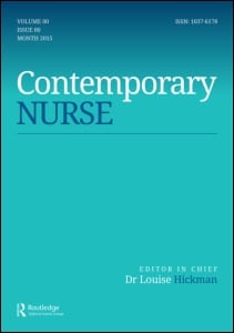 contemporary nurse journal cover