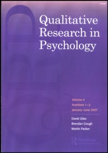 qualitative research in psychology journal cover