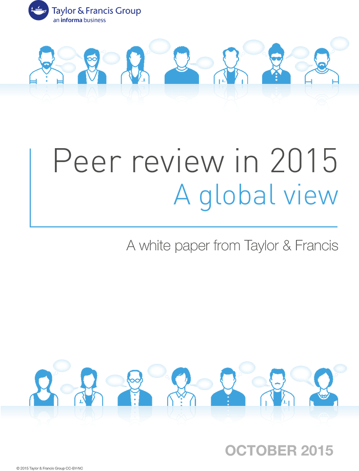 Peer review in 2015: A global view whitepaper front cover