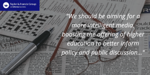 quote on higher education representation in the news