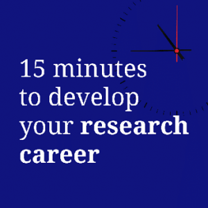 15 minutes to develop your research career logo