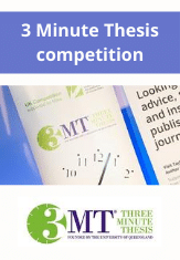 3 Minute Thesis competition ad