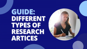 different types of research articles
