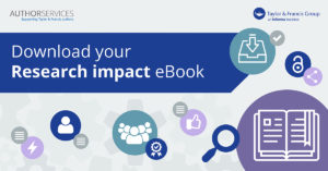 Image banner with text reading 'Download your Research Impact eBook'.