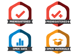 4 open science badges